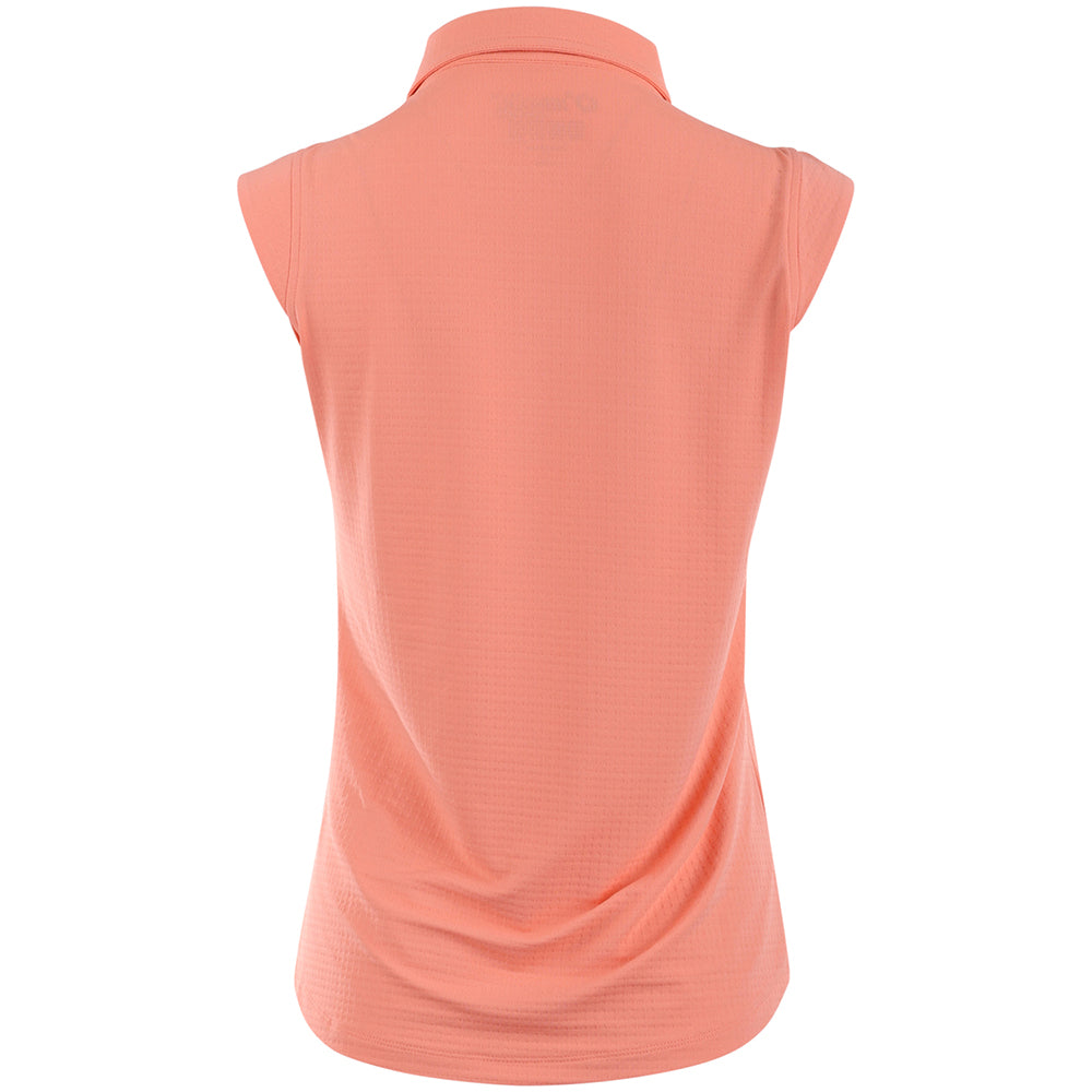 Women's Solid Sleeveless Polo