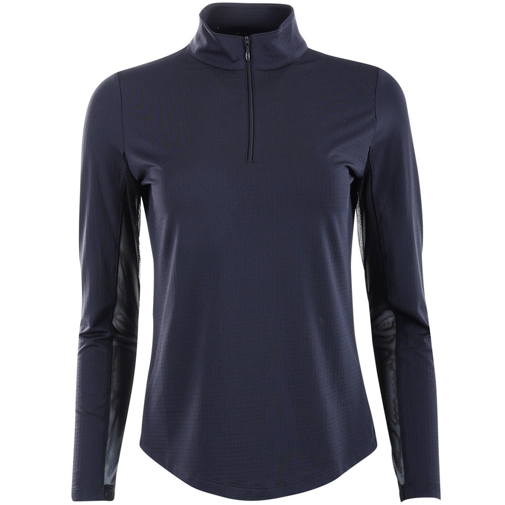 Women's Long Sleeve Mock Neck Top - Solid