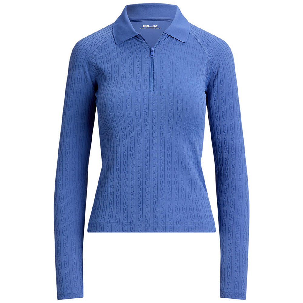 Women's Cable Long Sleeve 1/4 Zip Polo