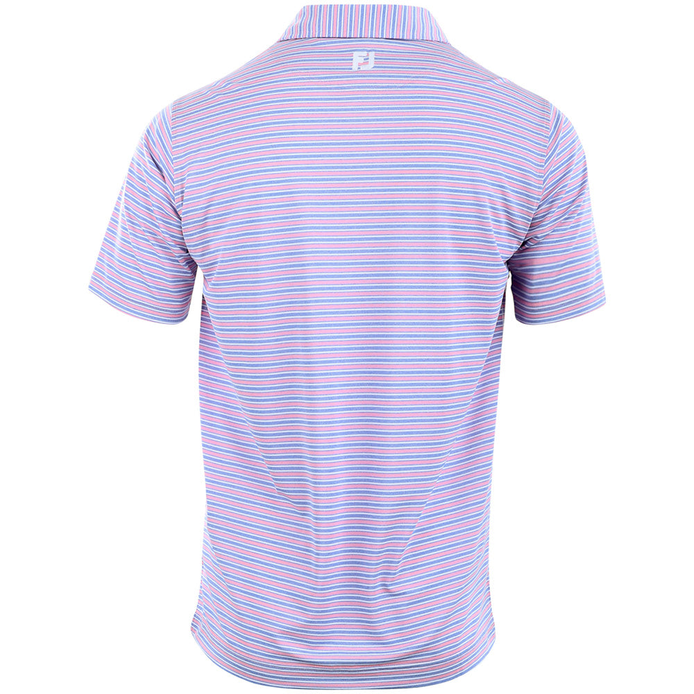 Heather Stripe Pique Polo