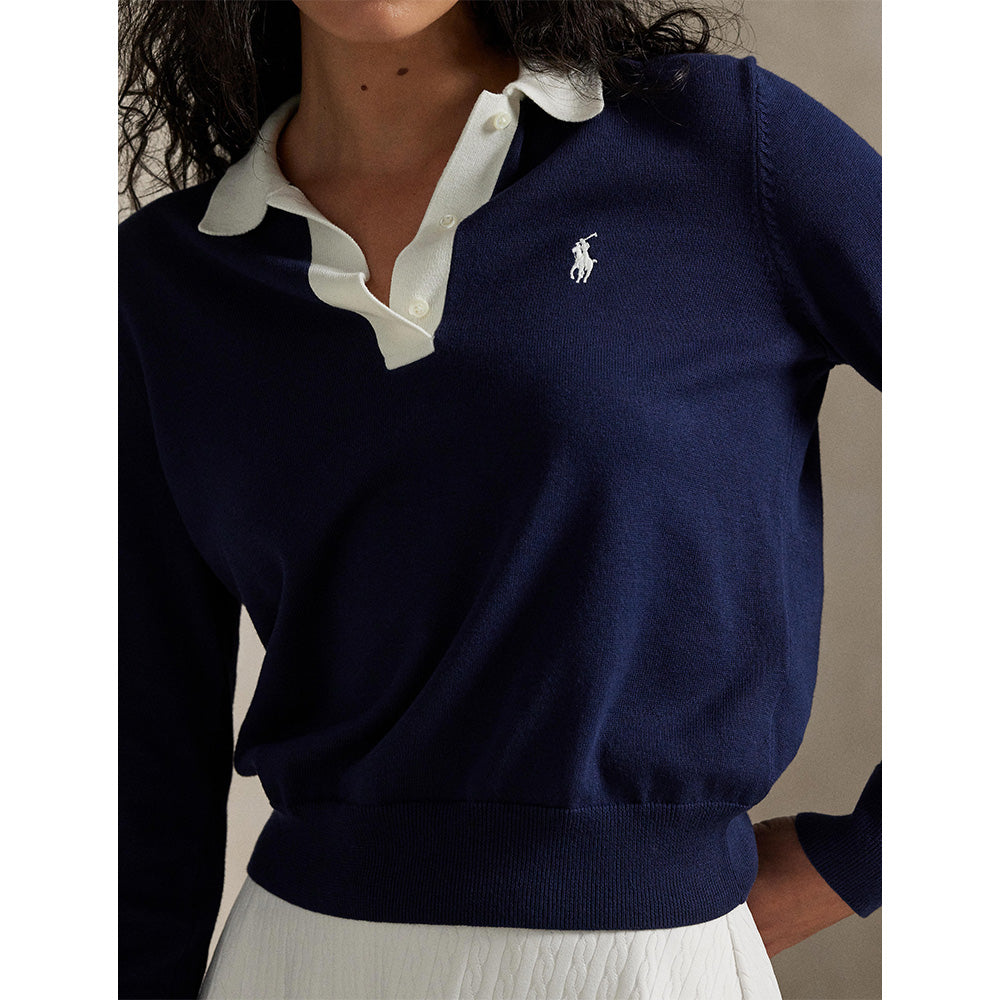 Women's Performance Polo-Collar Sweater