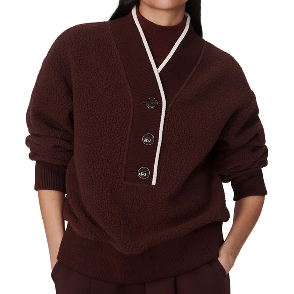 Women's Brenna Button-Neck Fleece Pullover