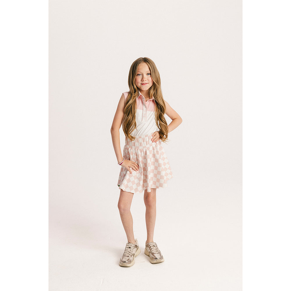 Fore All x Barbie™ Girls' Moore Sleeveless Polo