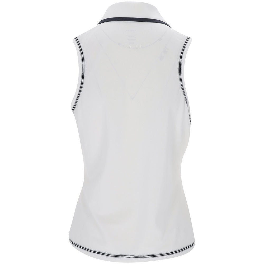 Women's Cammie Performance Sleeveless 1/4 Zip Polo - Fairway Styles