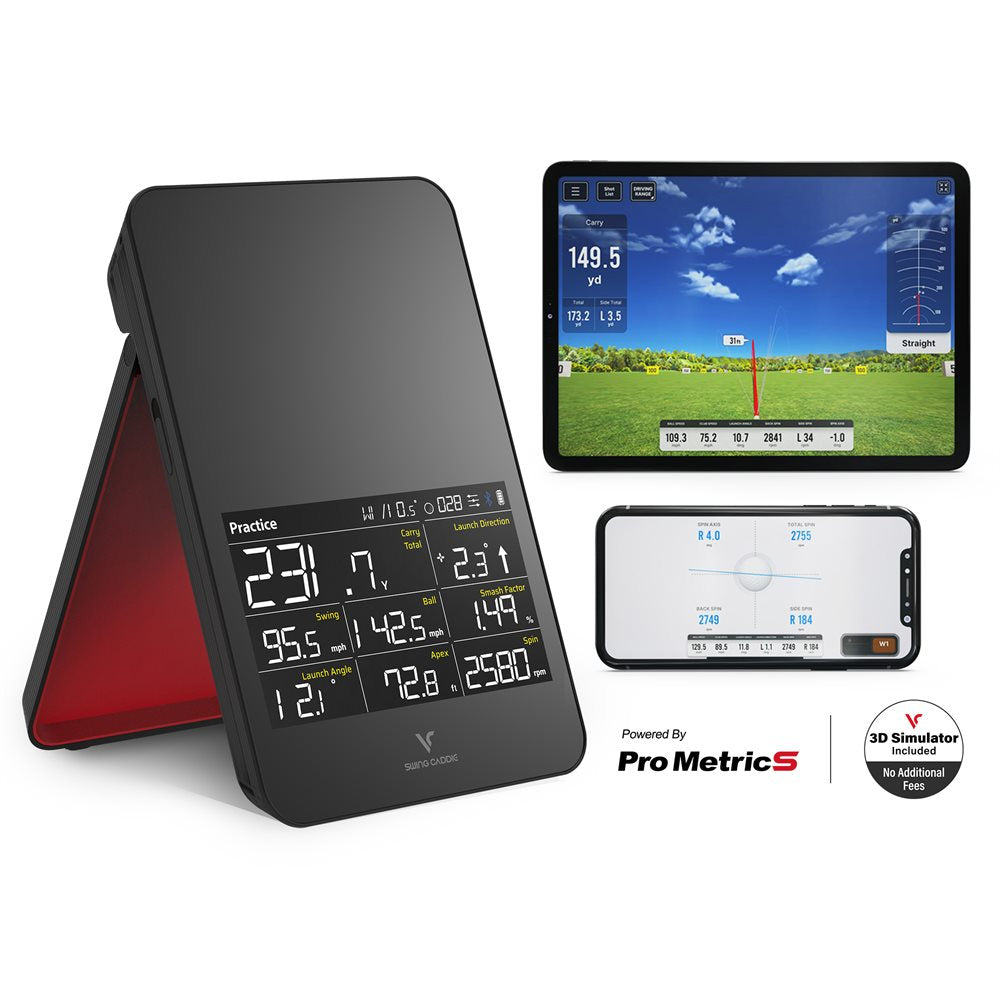 SC4 Pro Launch Monitor + 3D Driving Range Simulator