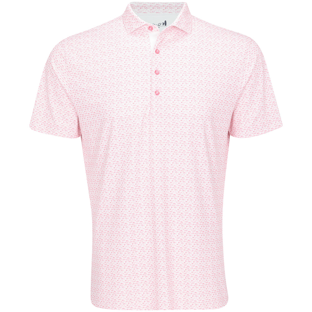 Performance Mesh Polo - Flock Yeah Print