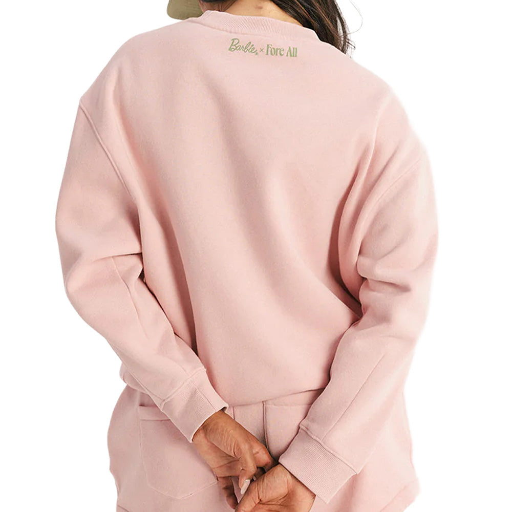 Fore All x Barbie™ Women's Golfie Barbie™ Crewneck Sweashirt