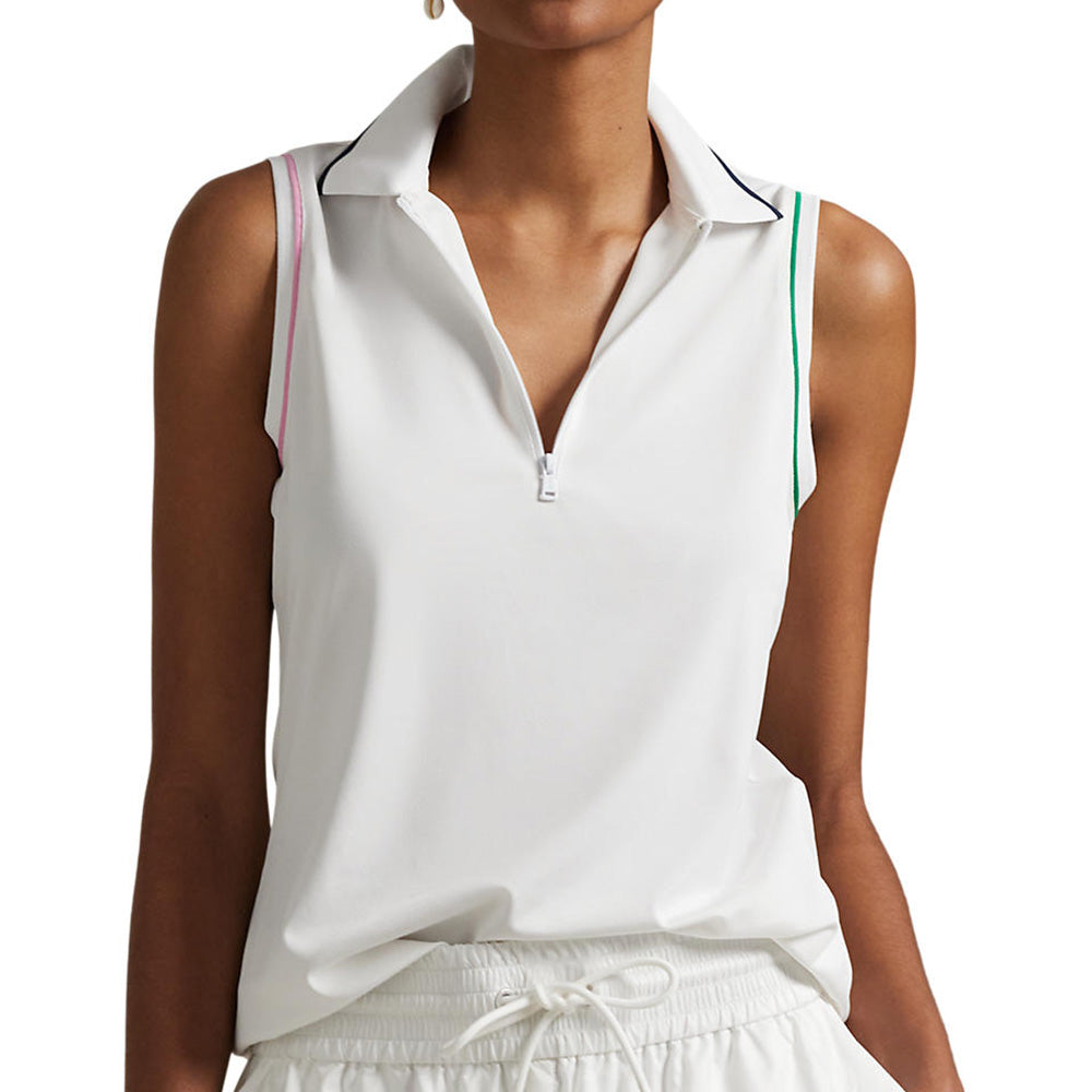 Women's Tailored Fit Sleeveless 1/4 Zip Polo