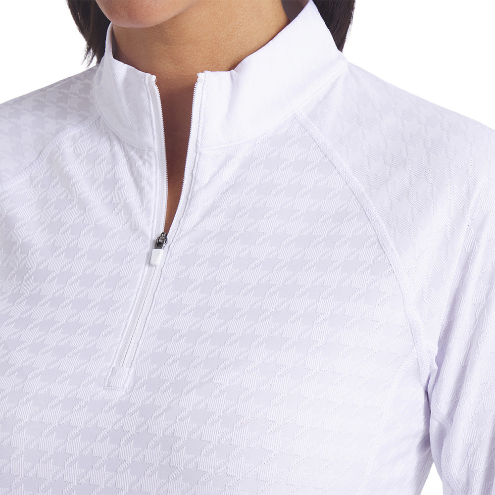 Women's Houndstooth 1/4 Zip Pullover