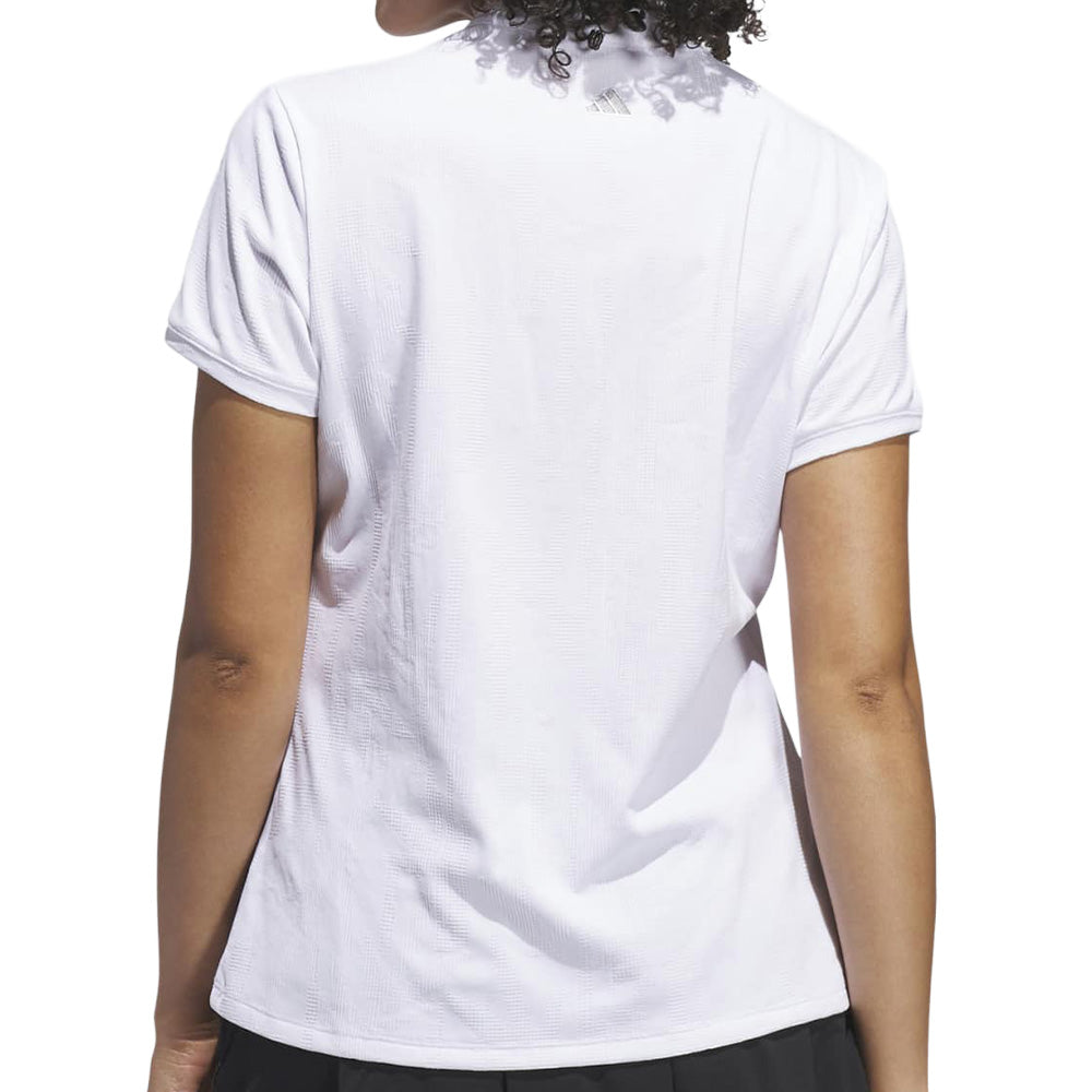 Women's Go-To Jacquard 1/4 Zip Mock Neck Polo