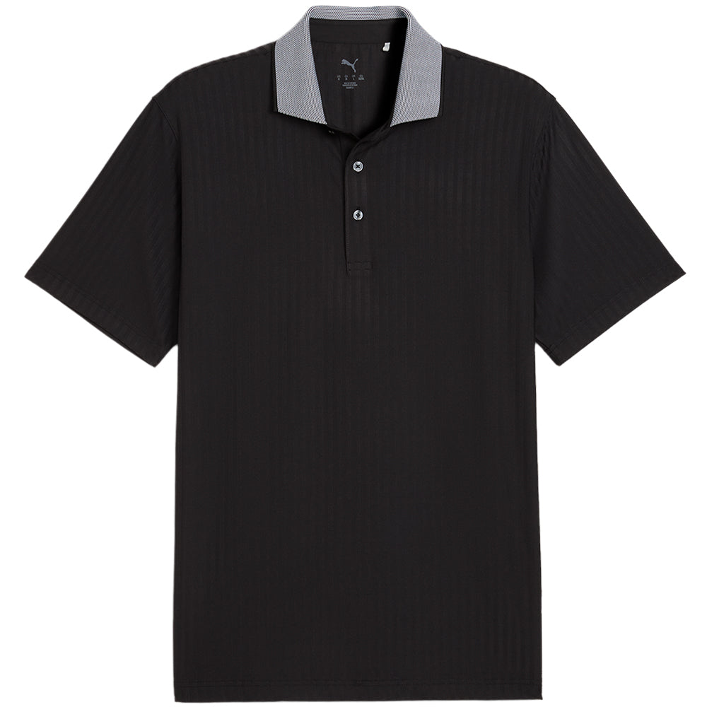 MATTR Stripe Jacquard Polo
