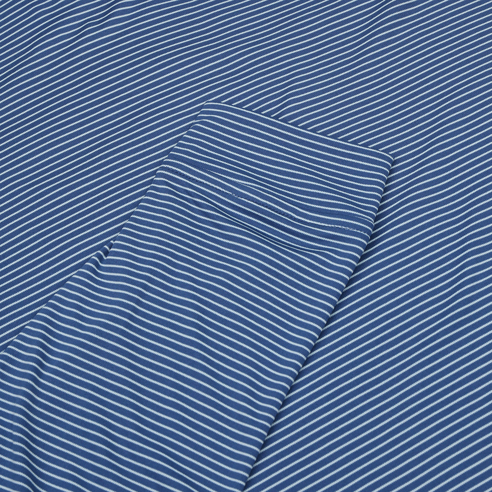 Featherweight Stripe Long Sleeve Polo