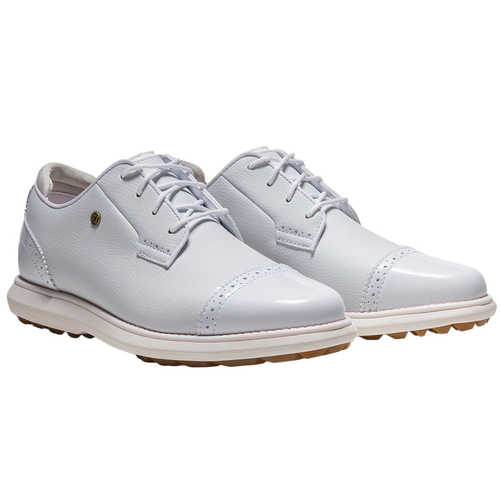 Women's Traditional Cap Toe Spikeless Golf Shoes