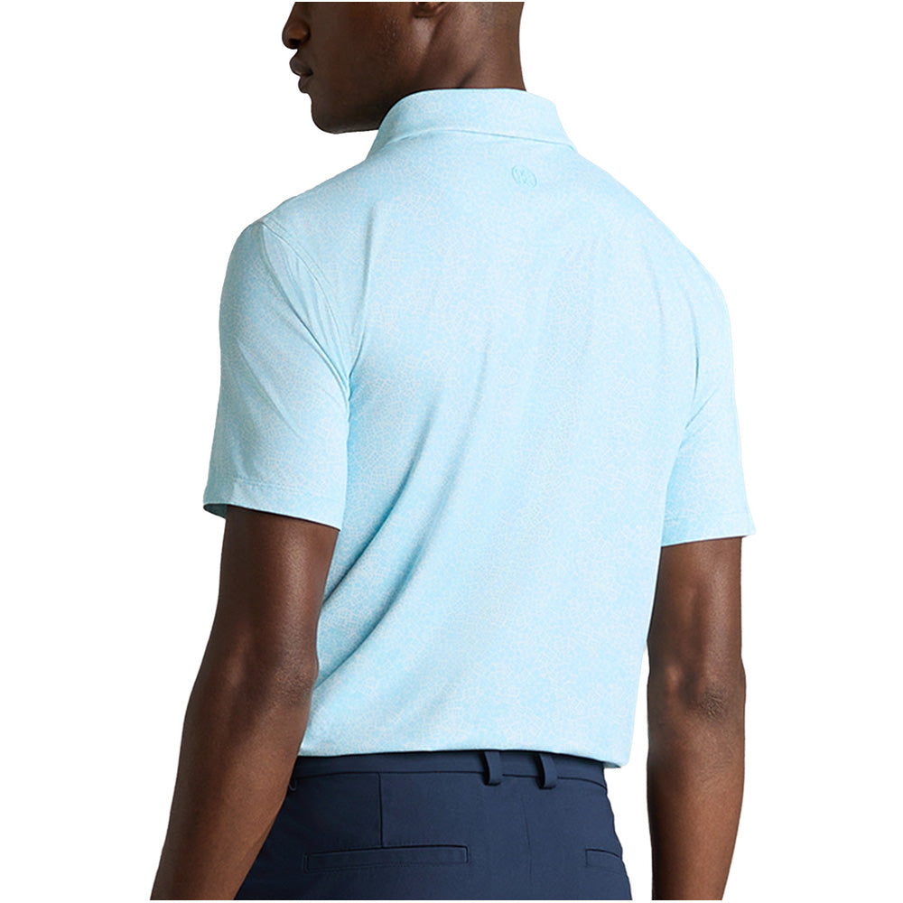 Hydrangea Print Tech Jersey Polo