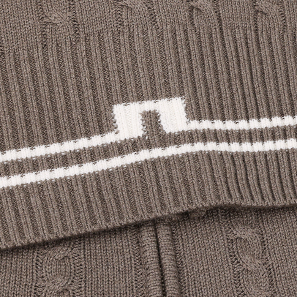 Women's Camilla Cable Knit Wool Full Zip Hoodie