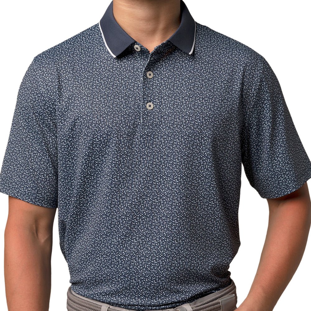Micro Floral Polo - Fairway Styles
