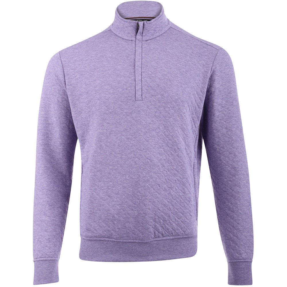 Quilted Double Knit 1/2 Zip Pullover