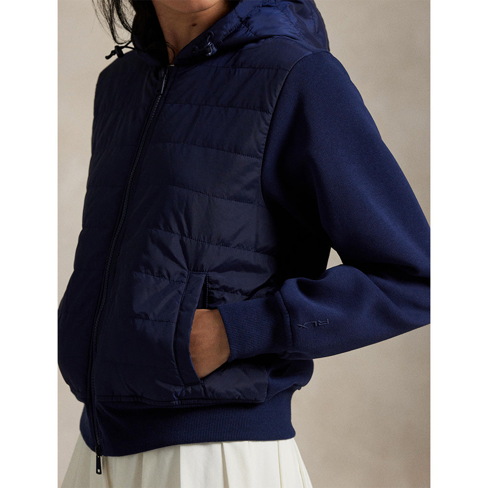 Women's Hybrid Fleece-Quilted Sweatshirt