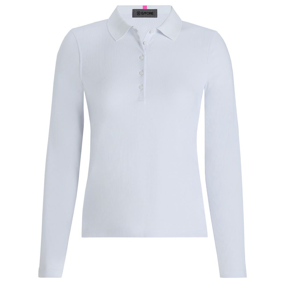 Women's Ribbed Tech Nylon Long Sleeve Polo