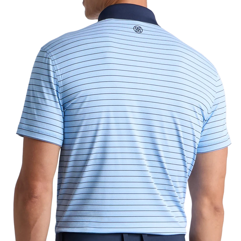 Herringbone Stripe Tech Jersey Polo