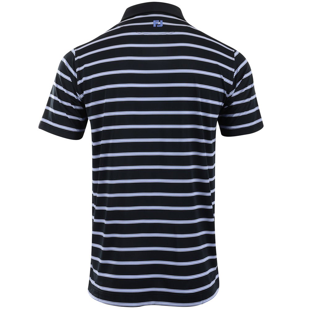 Open Stripe Heather Polo
