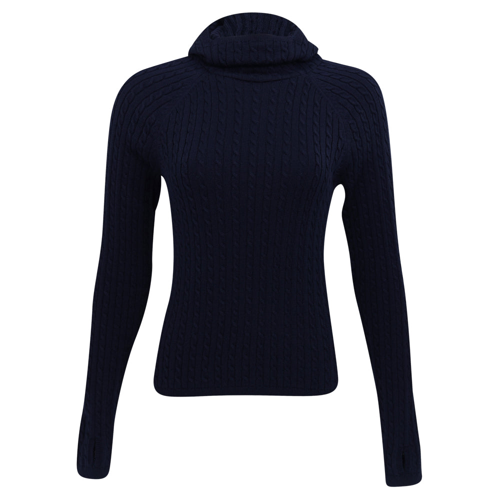 Women's Cable-Knit Snood Pullover