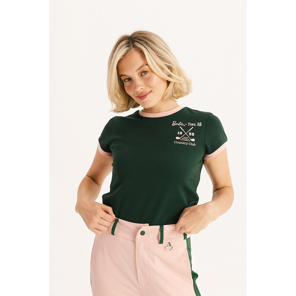 Fore All x Barbie™ Women's Club House Tee