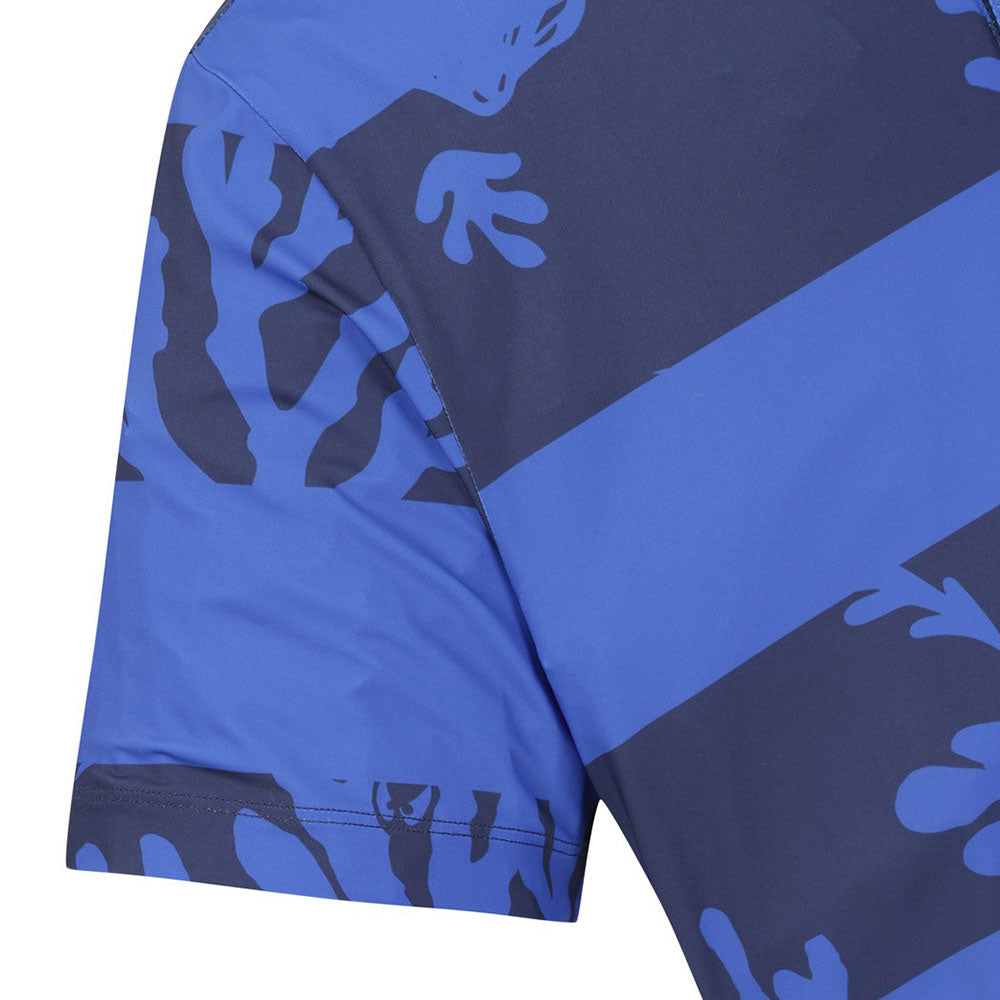 Athletic Fit Ocean Block Polo Shirt