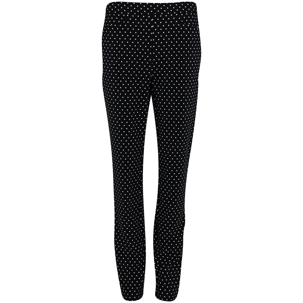 Women's Polka-Dot Stretch-Twill Pants