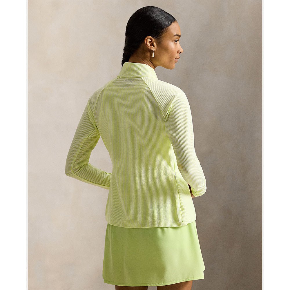 Women's Seersucker Mock Neck Jacket