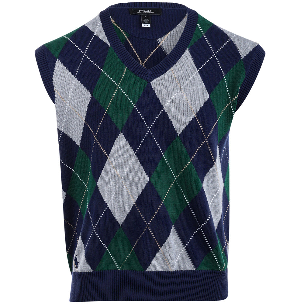Big Fit Performance Argyle Sweater Vest