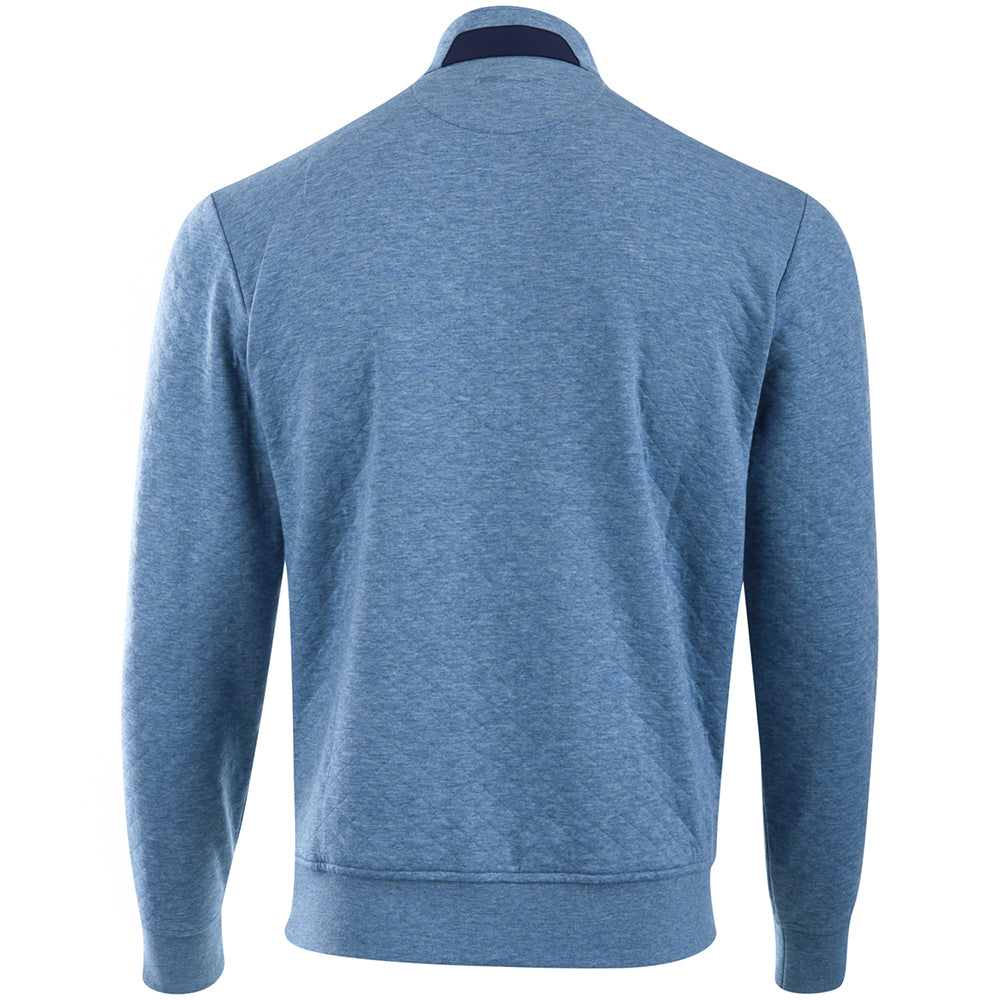 Quilted Double Knit 1/4 Zip Pullover