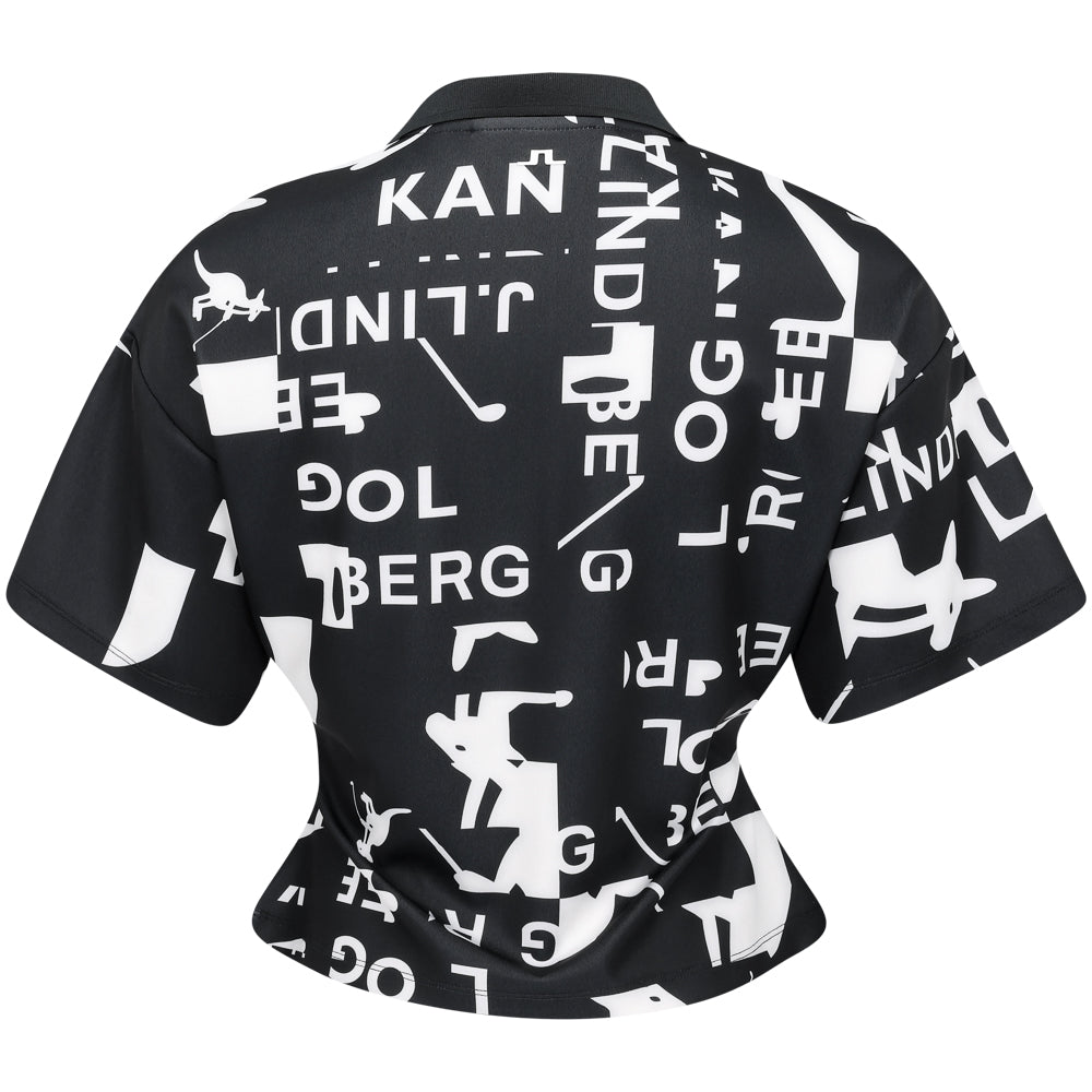 Women's Amila Print 1/4 Zip Polo