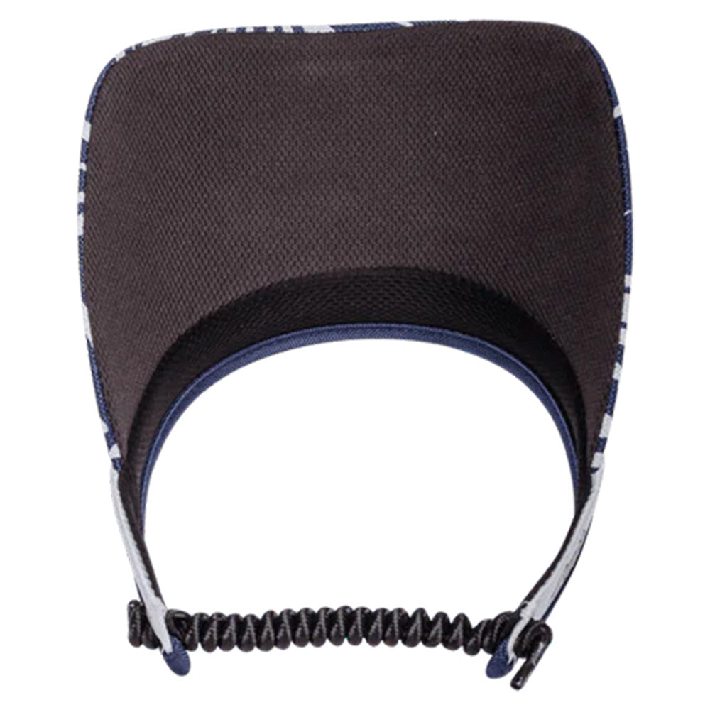 Women's Print Visor With Adjustable Coil