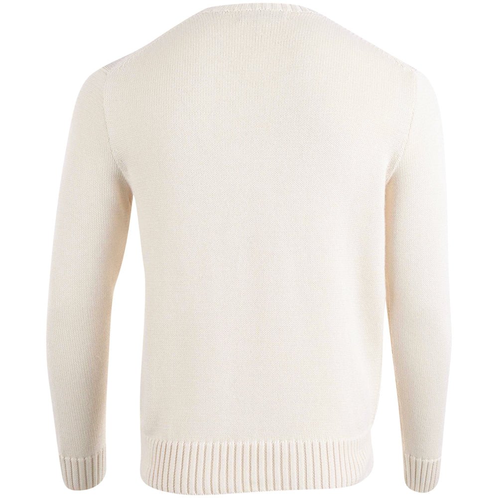 Merino Coolmax Bear Crewneck Sweater