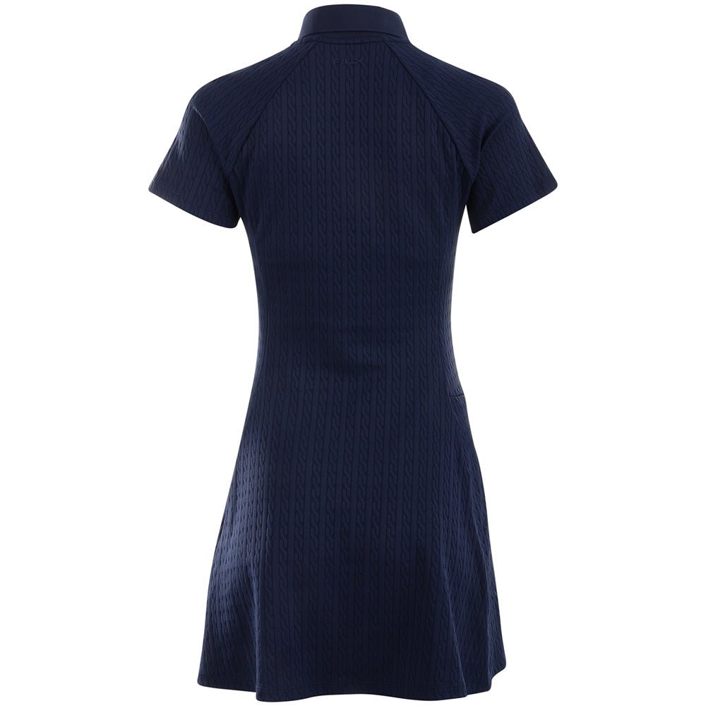 Women's Cable Stretch Jacquard Short Sleeve Dress