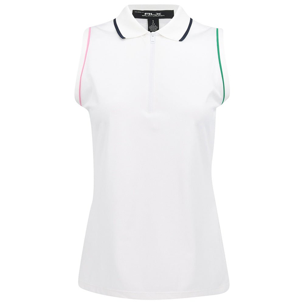 Women's Tailored Fit Sleeveless 1/4 Zip Polo - Fairway Styles