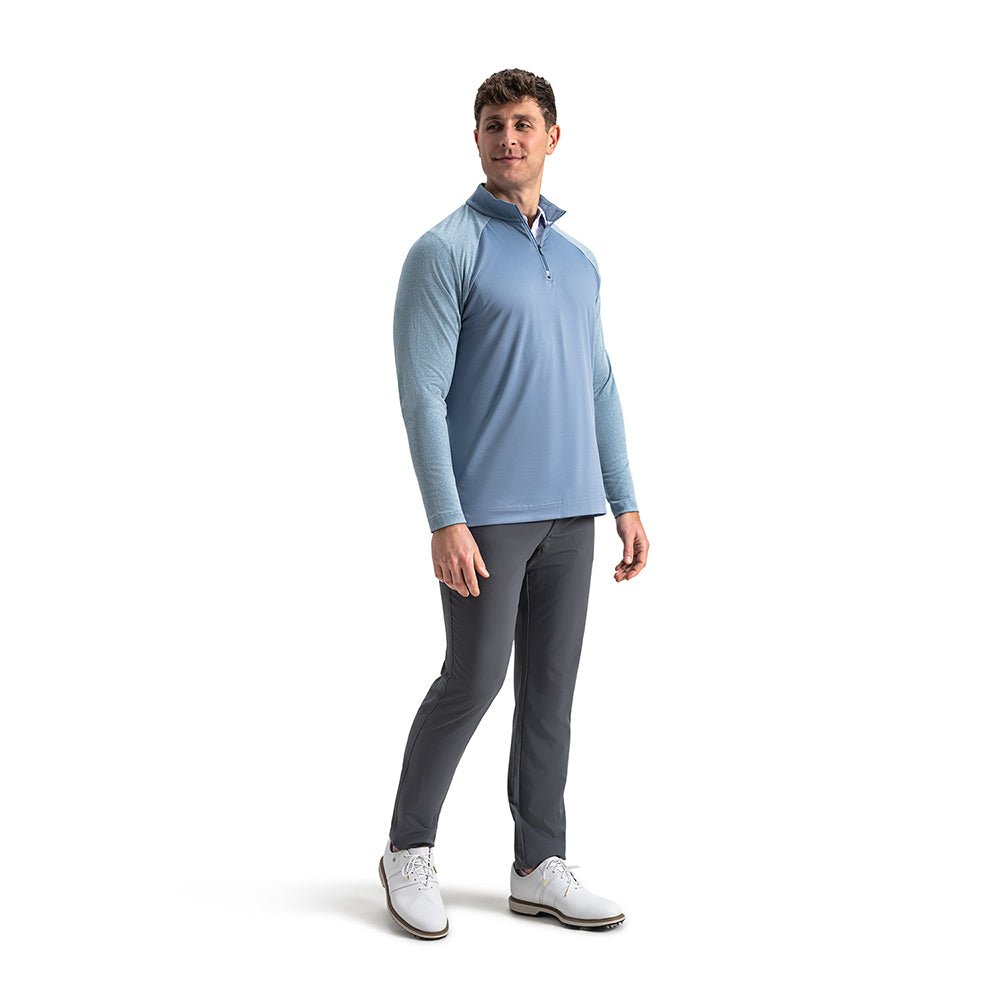 Raglan Block 1/4 Zip Pullover