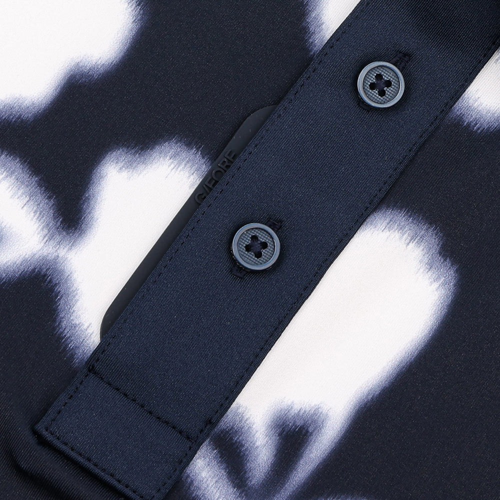 Blur Floral Tech Jersey Polo