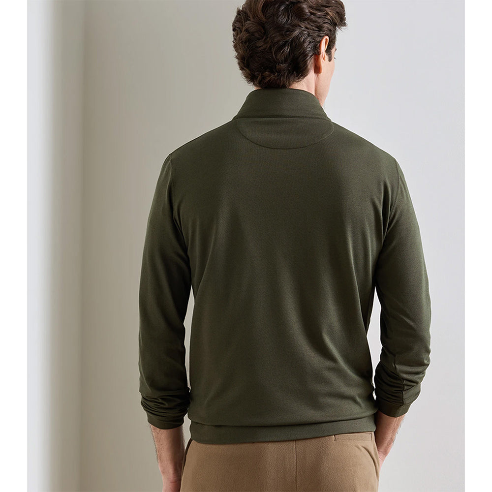 Albatross Cotton-Blend Piqué 1/4 Zip