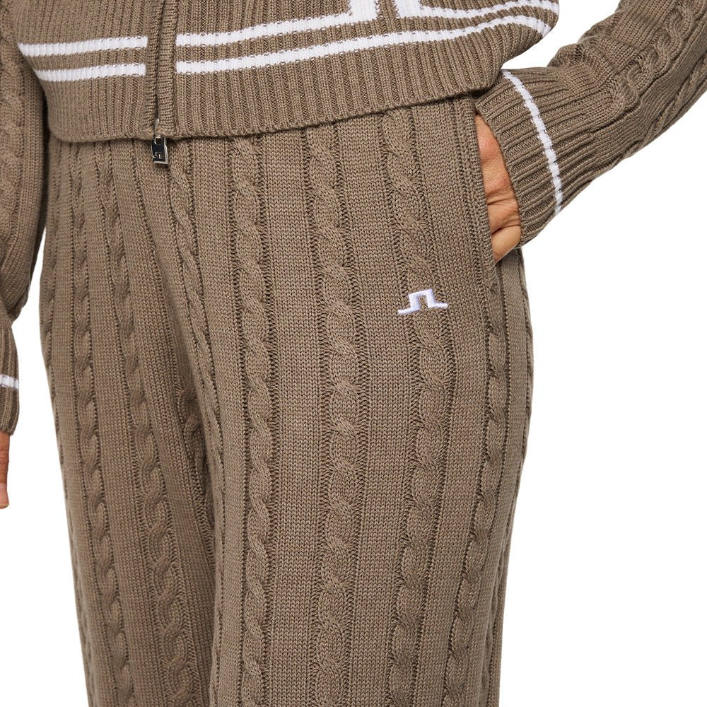 Women's Kiana Cable Knit Wool Pants - Fairway Styles