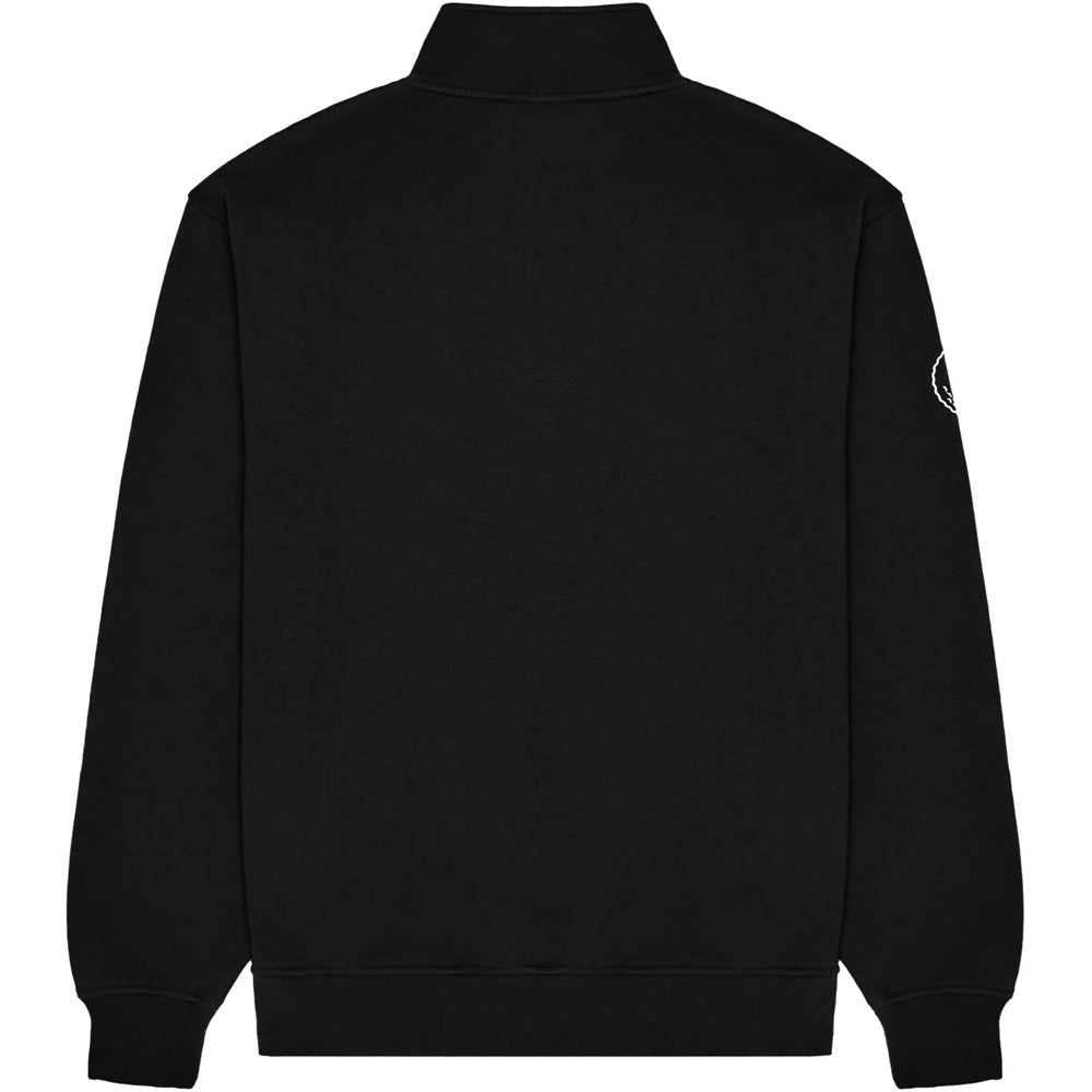 Collegiate 1/4 Zip Stand Collar Sweatshirt