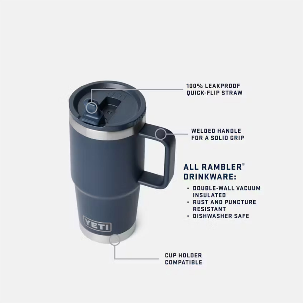 Rambler 20 Oz Travel Straw Mug With Color-Matched Straw Lid