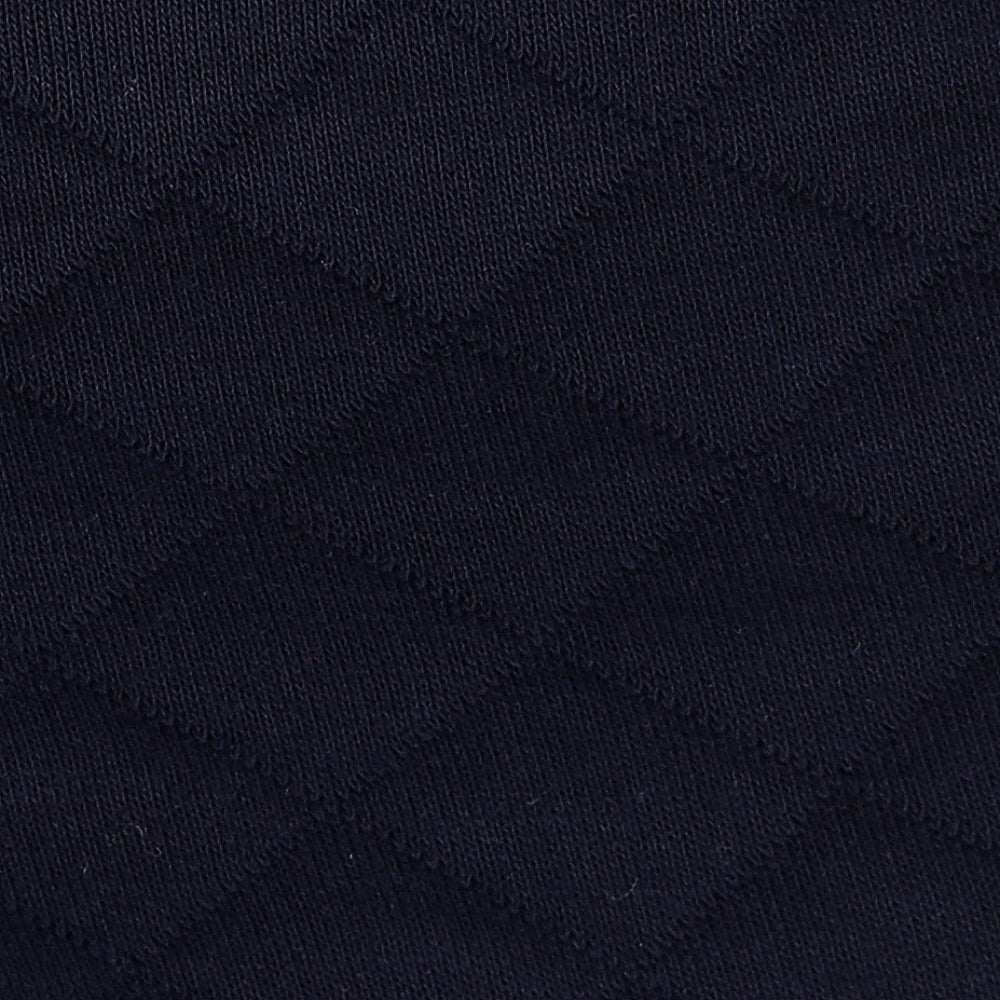 Quilted Double-Knit 1/4 Zip Mock Neck Sweatshirt