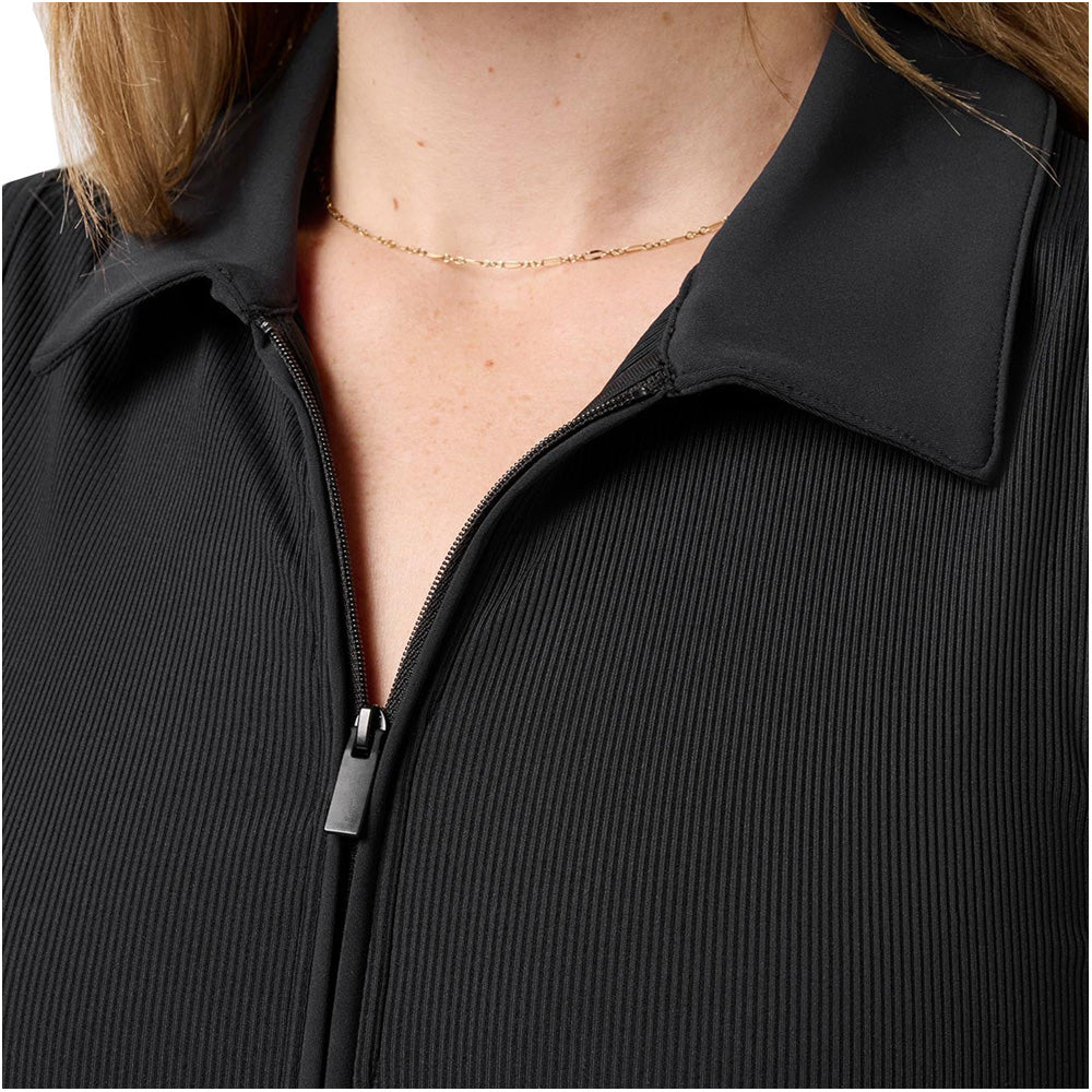 Women's MoveKnit Rib Sleeveless Full Zip Polo