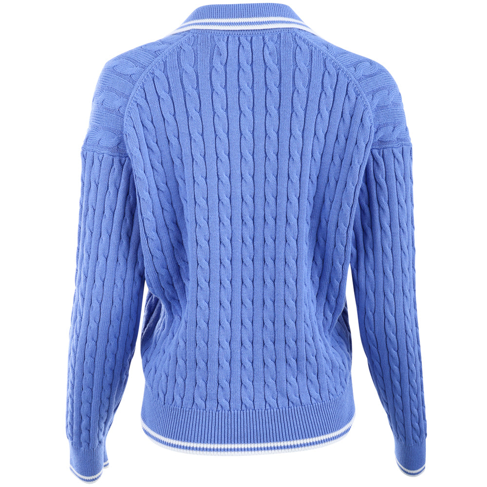 Women's Cable-Knit Collard Sweater