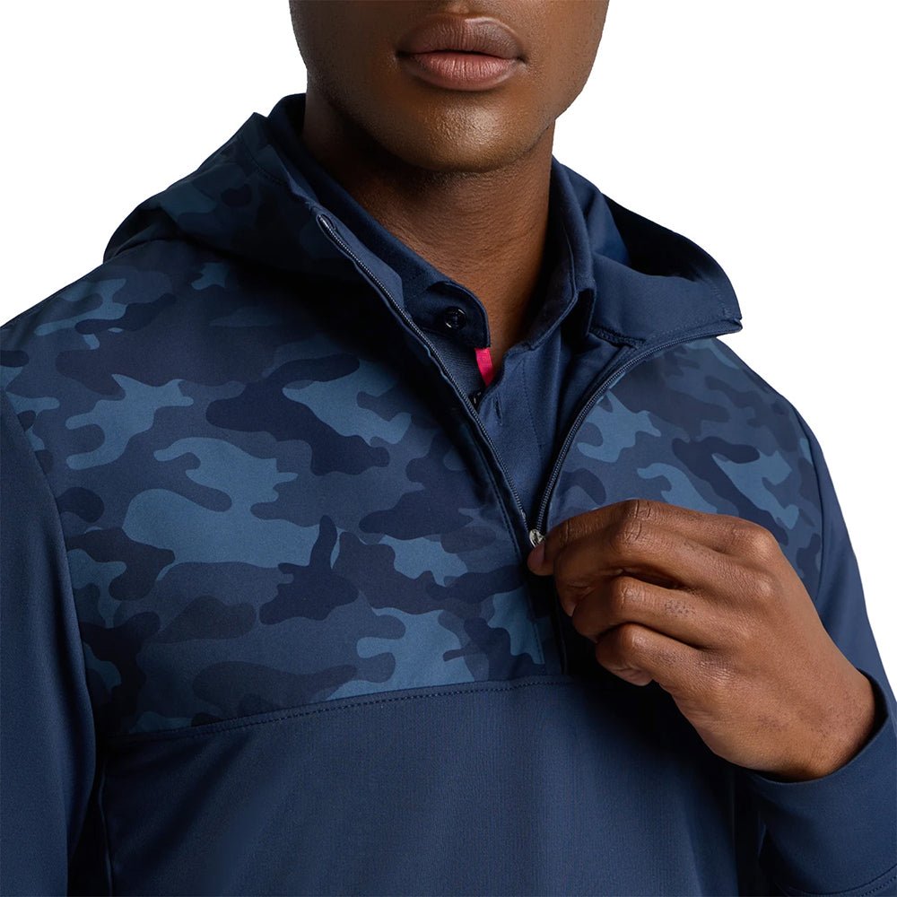 Camo Brushed Back Tech Terry 1/4 Zip Hoodie