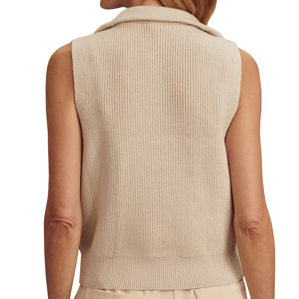 Women's Amina Knit Sleeveless 1/2 Zip Sweater - Fairway Styles