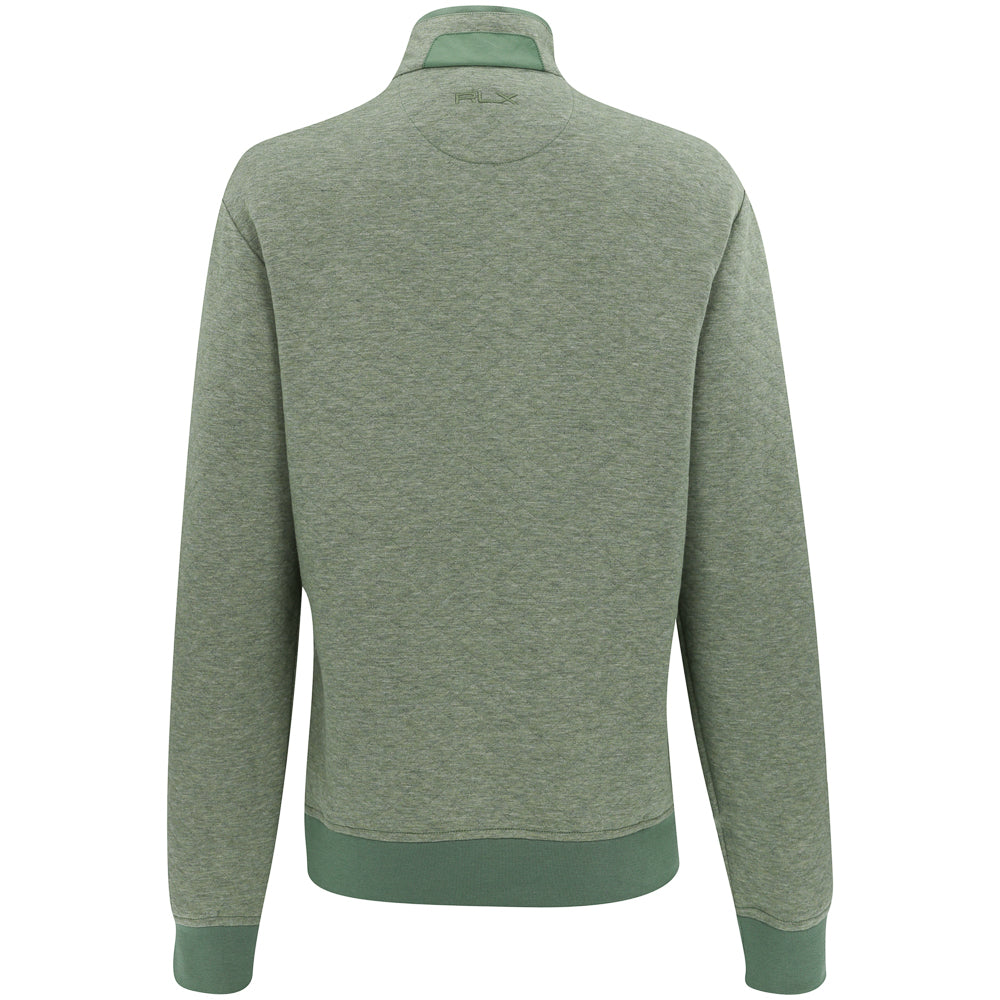 Women's Quilted Double-Knit 1/2 Zip Mock Neck Sweatshirt