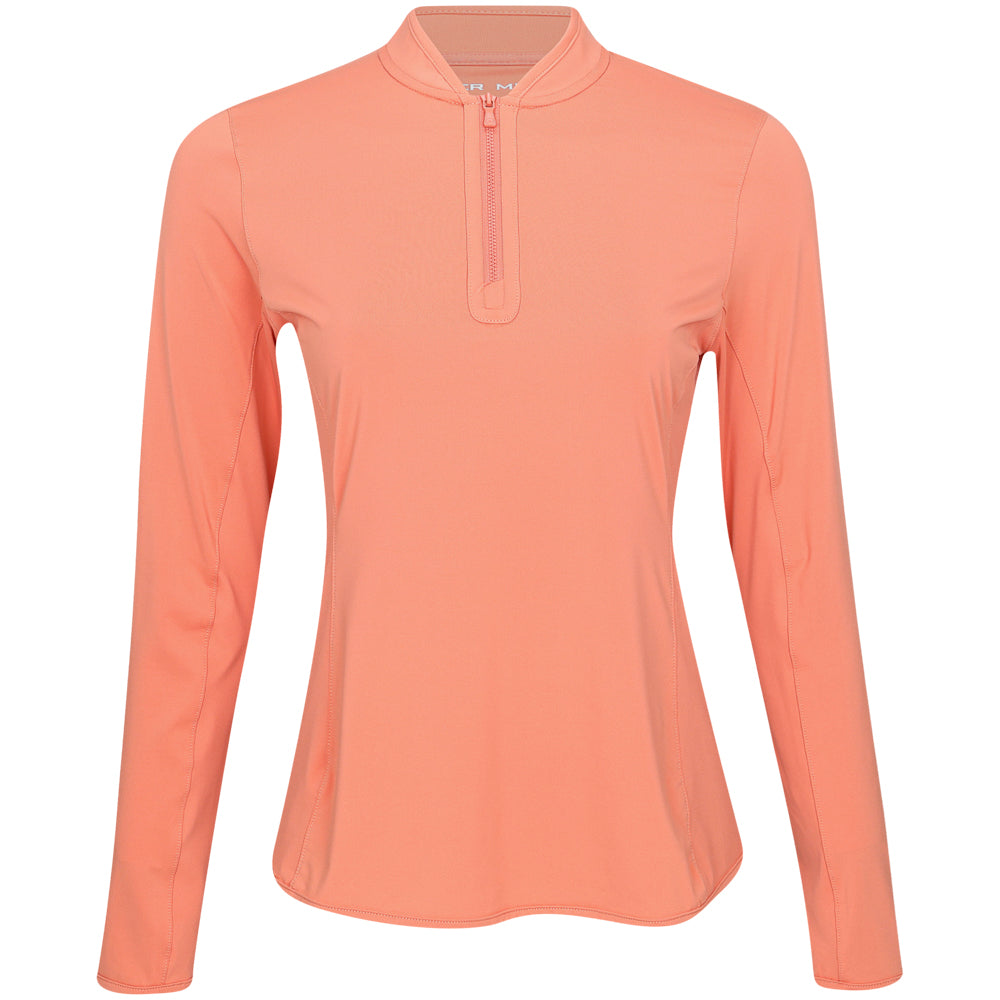 Women's Lightweight Long Sleeve 1/4 Zip Blade Collar Sun Shirt